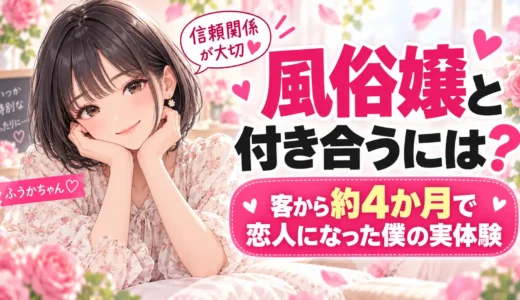 風俗嬢と付き合うには？客から4か月で恋人になった実体験を紹介する記事のアイキャッチ画像